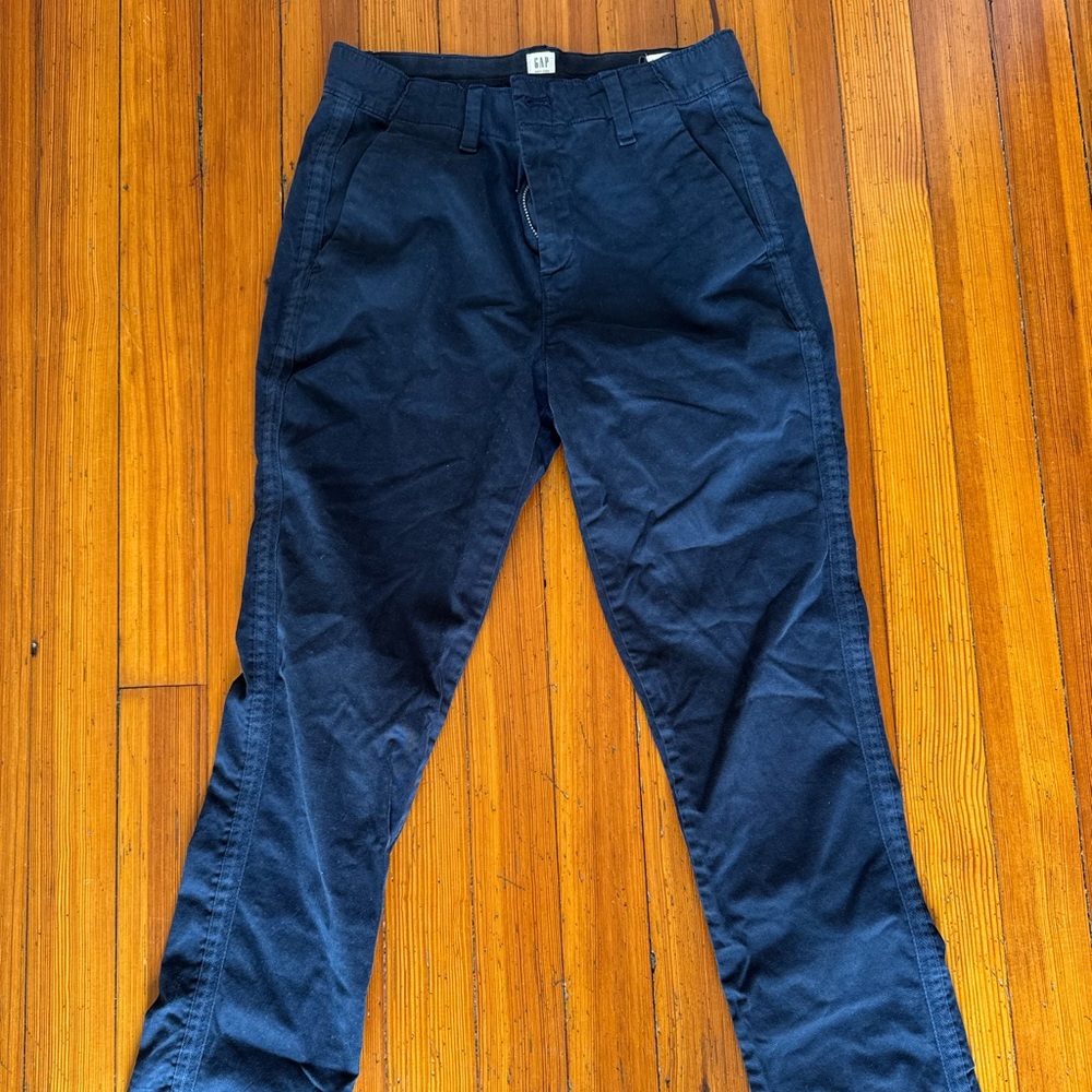 GAP Black Chinos Tapered Fit Smooth Finish